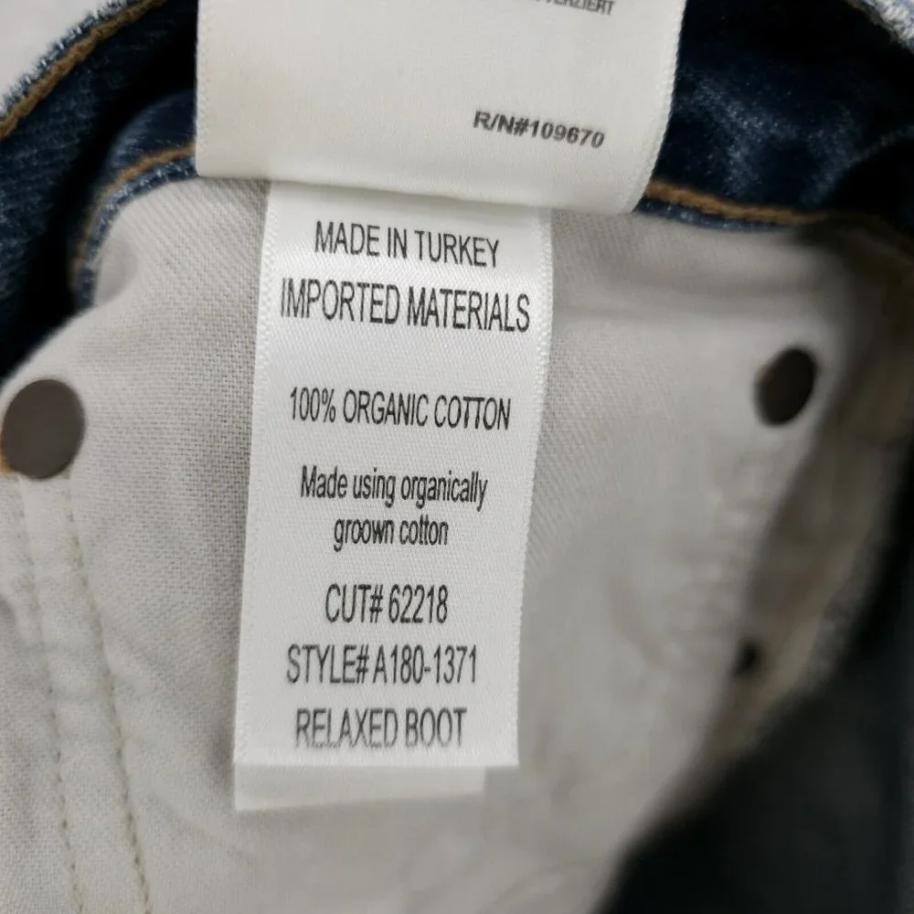 AGOLDE Relaxed 100% Organic Denim Bootcut Midrise Sphere Wash Sz 33 NWT - Picture 12 of 12